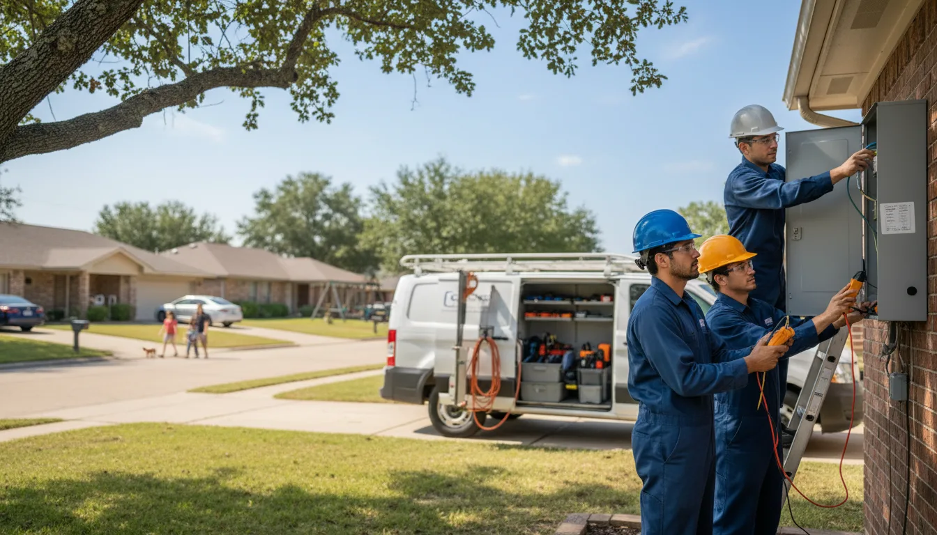 Certified electrician providing emergency electrical services in Ben Bolt, TX